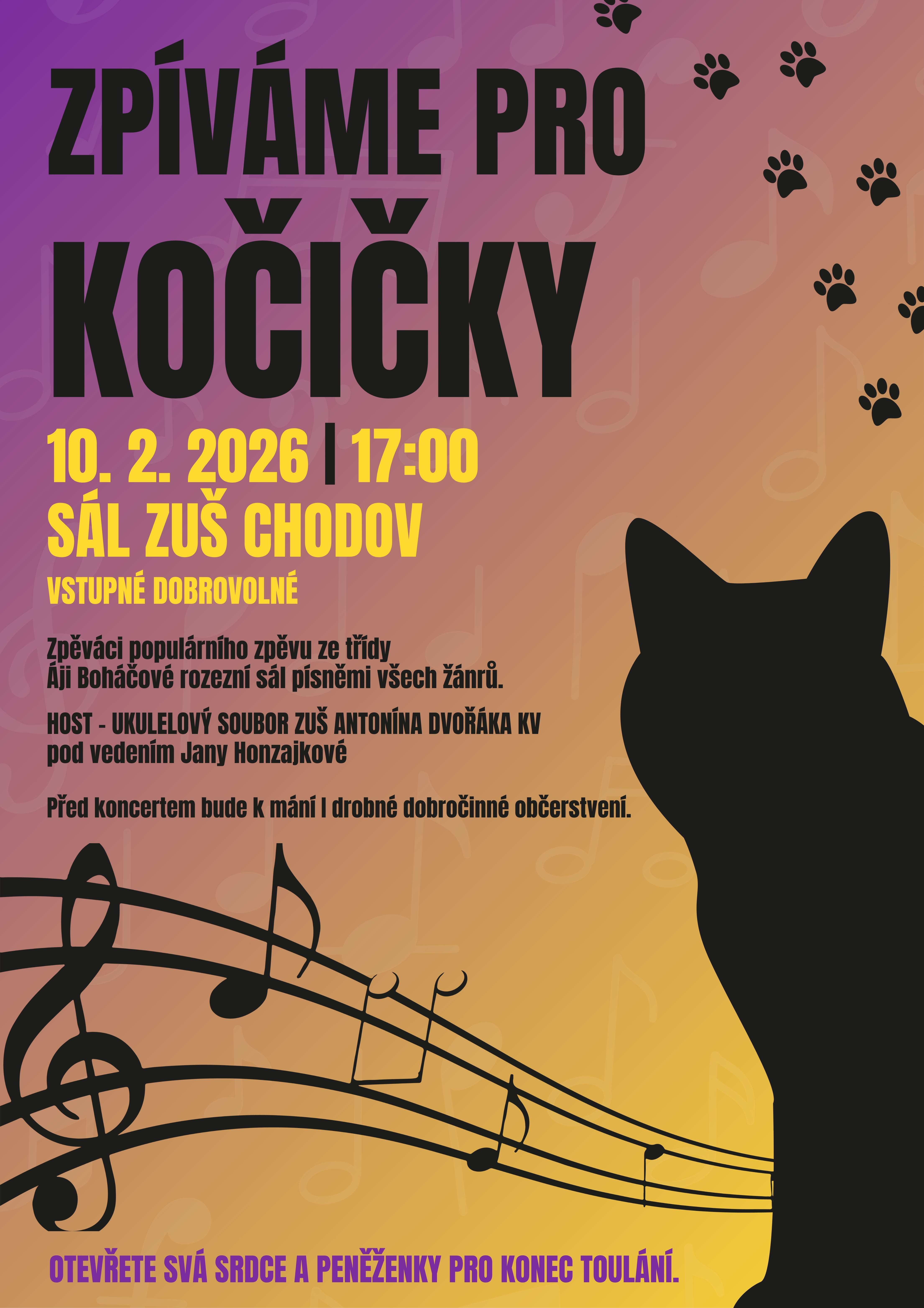 Zp&iacute;v&aacute;me pro kočičky